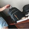 Stylish Women's Urban Chic Nylon Backpack Black Waterproof Lightweight Design