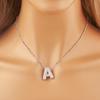 Nidin Vânzare Fierbinte Pavé Cristal Zircon A-Z Litere Colier cu Pandantiv Inițialele Numelor Cuplurilor Alfabet Bijuterii Cadou Fin