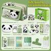 Federmäppchen mit Panda-Motiv, Große Kapazität, Hoher ästhetischer Wert, Set für Schülerinnen der Unterstufe, Schreibwarenbeutel