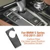 Dekorative Verkleidung für die Schaltbasis aus Kohlefaser für BMW 5er F10 528 525li 2011-2017