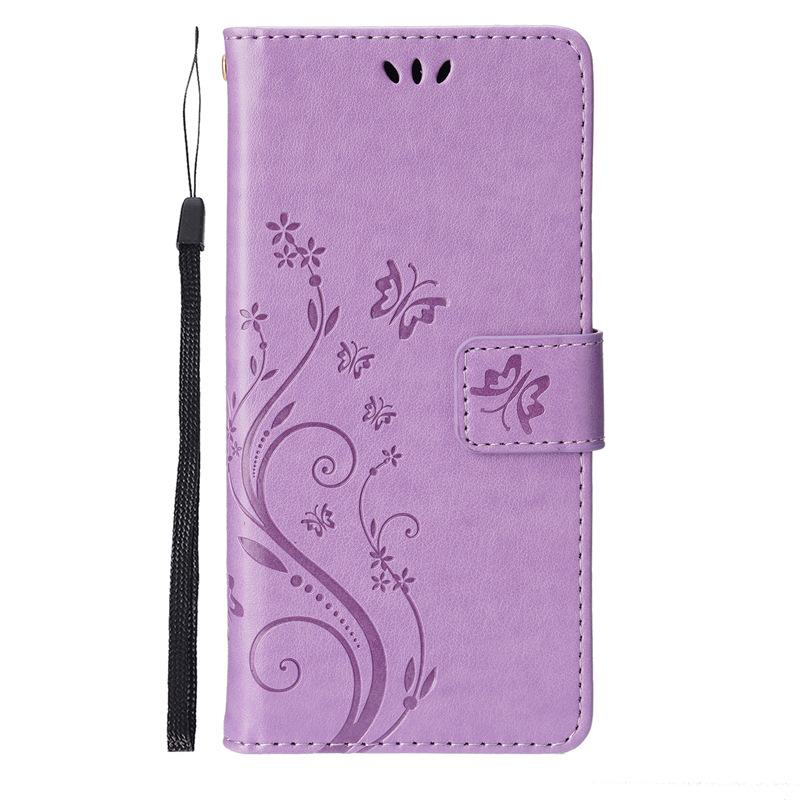 Applicable To Apple 1615ProMax14SE4 Clamshell Leather Case 1312 Butterfly Embossed Protective Case 78SE3 Mobile Phone Case