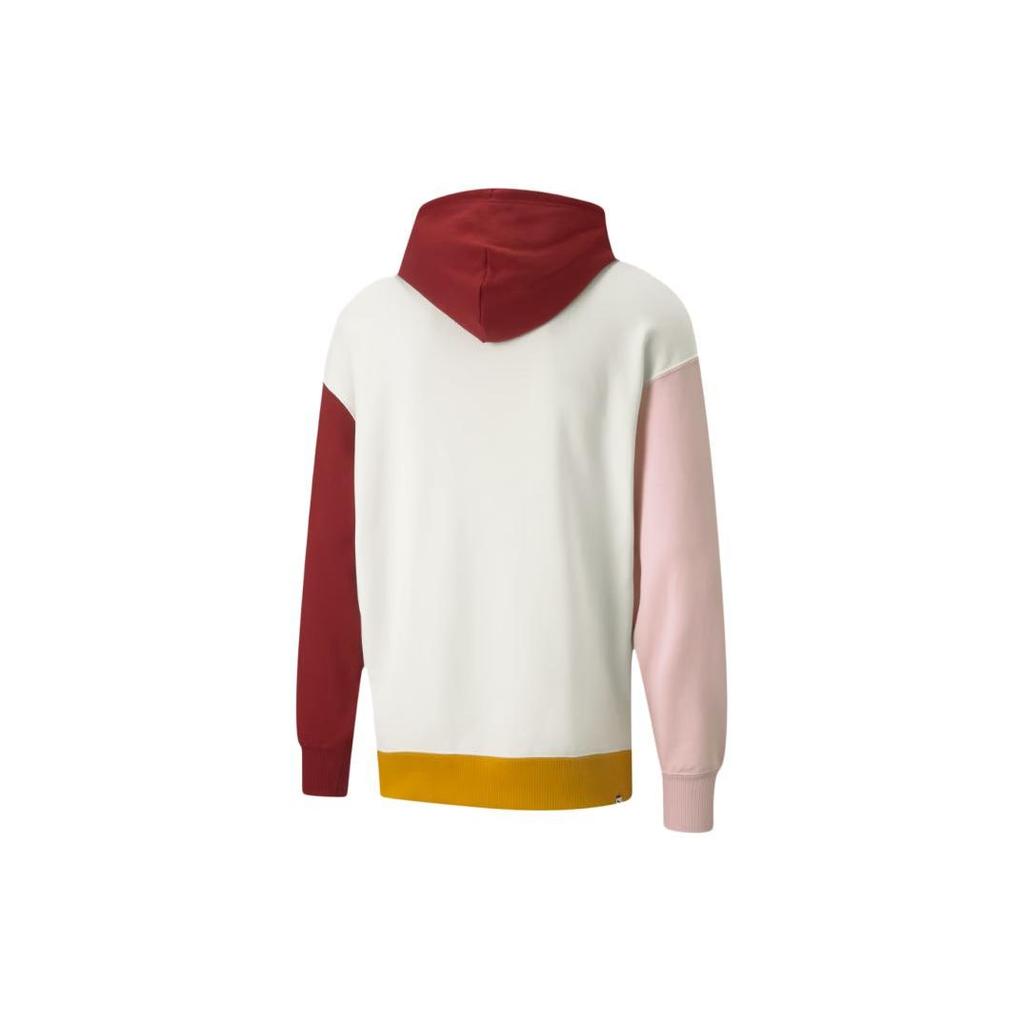 Puma Colorblock Kapuzen-Casual Langarm-Sweatshirt Herren Tops Beige 533040-88