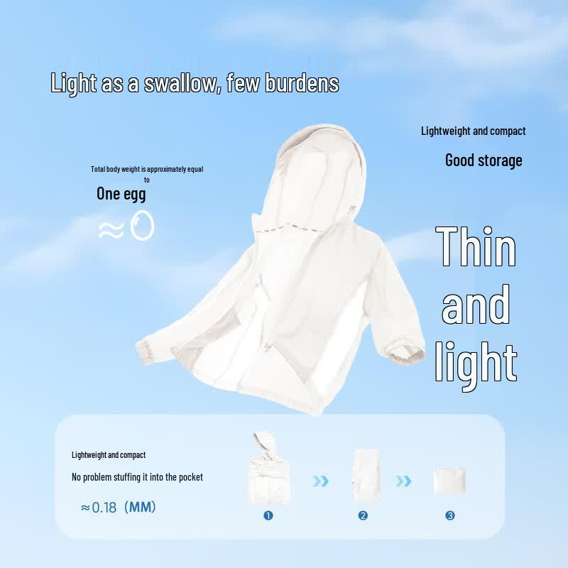 Girls' UV Protection Hooded Sun Jacket