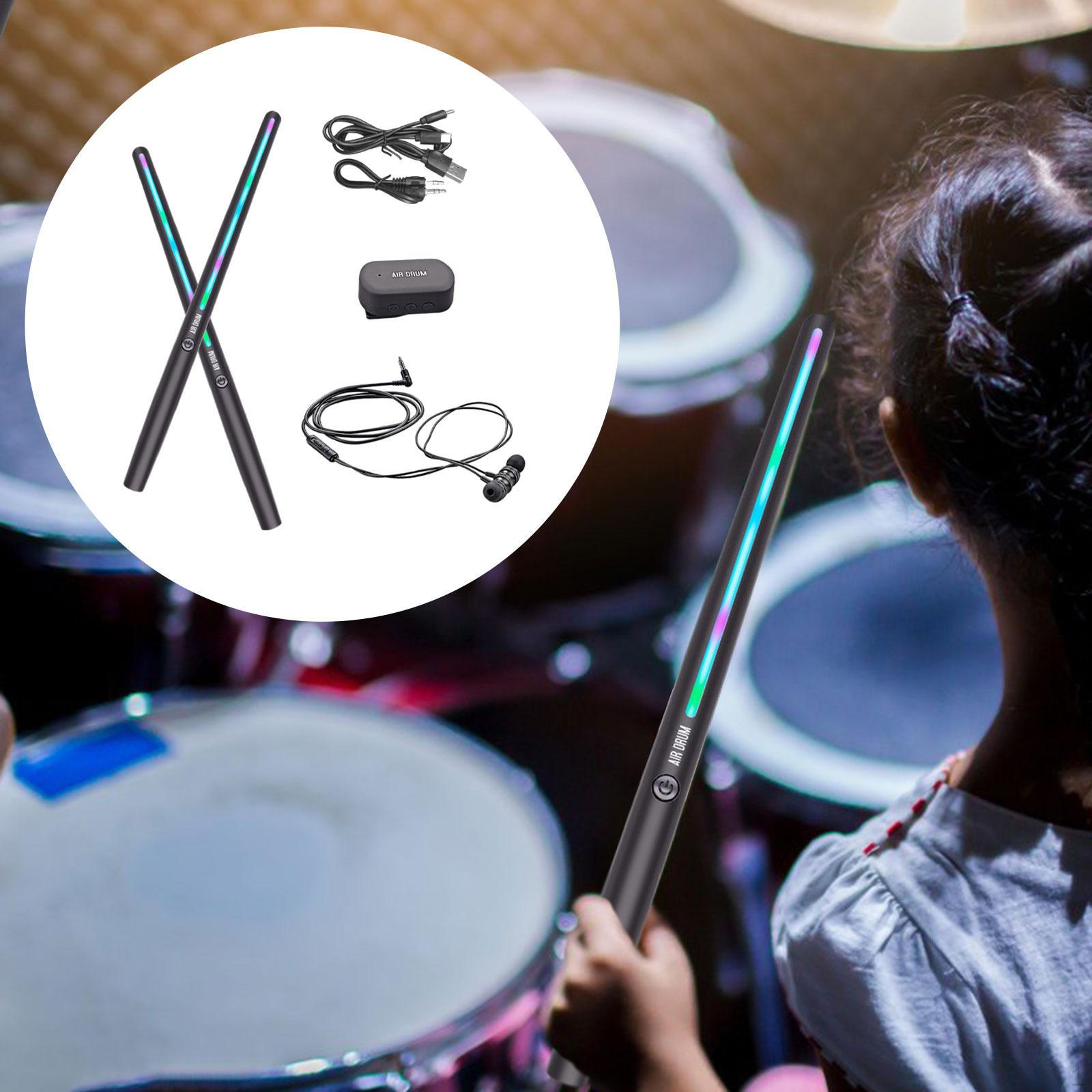 

Электрический воздушный барабан, профессиональный тихий ударный инструмент, легкие палочки с without pedal