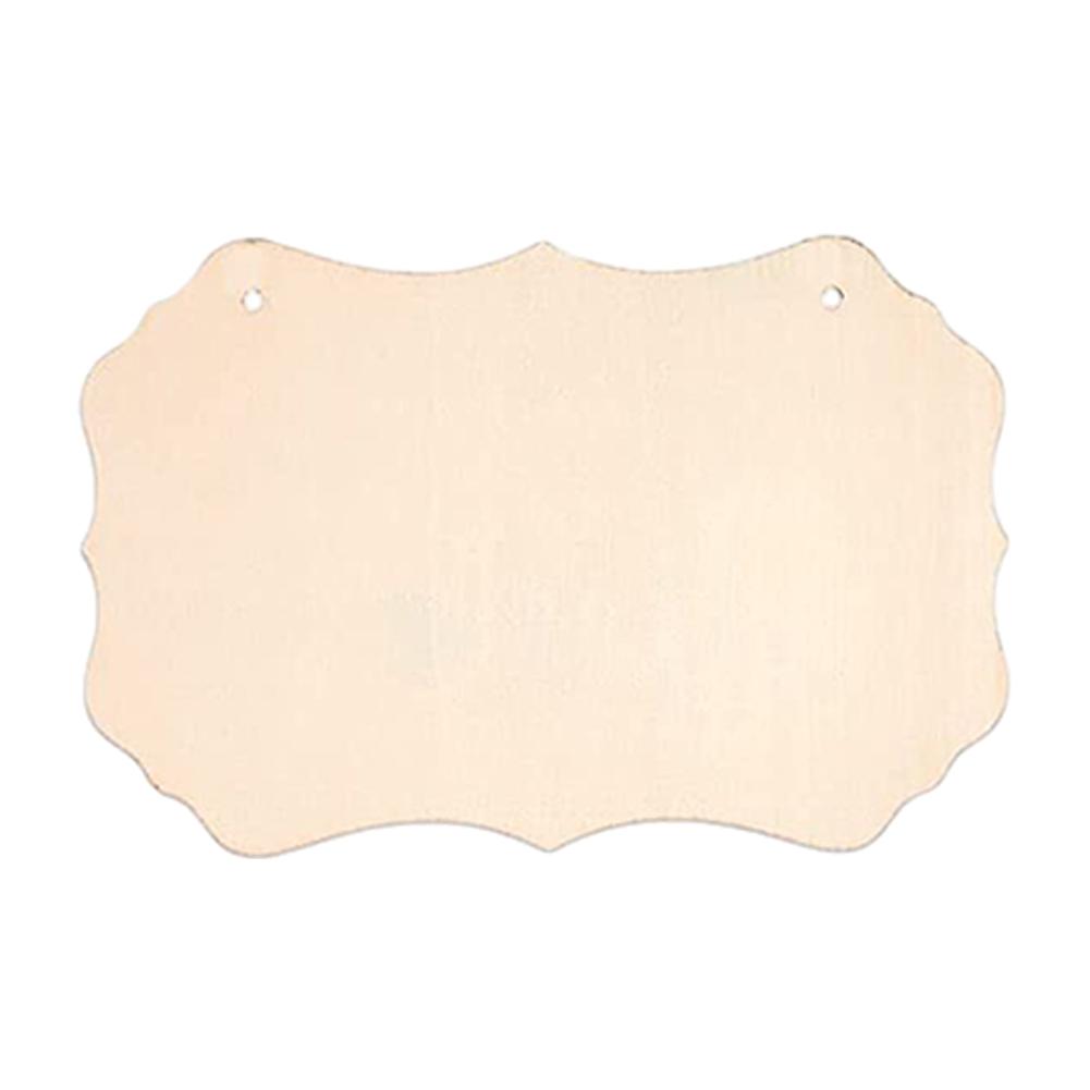 2PCS Unfinished Wood Crafts Blanks Rectangle-Shaped Wood Ornaments Plaques Wood Sign For DIY Hanging Decorations