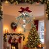 Lifelike Artificial Christmas Tree Wreath With Bowknot Xmas Tree Decoration  Holiday Party