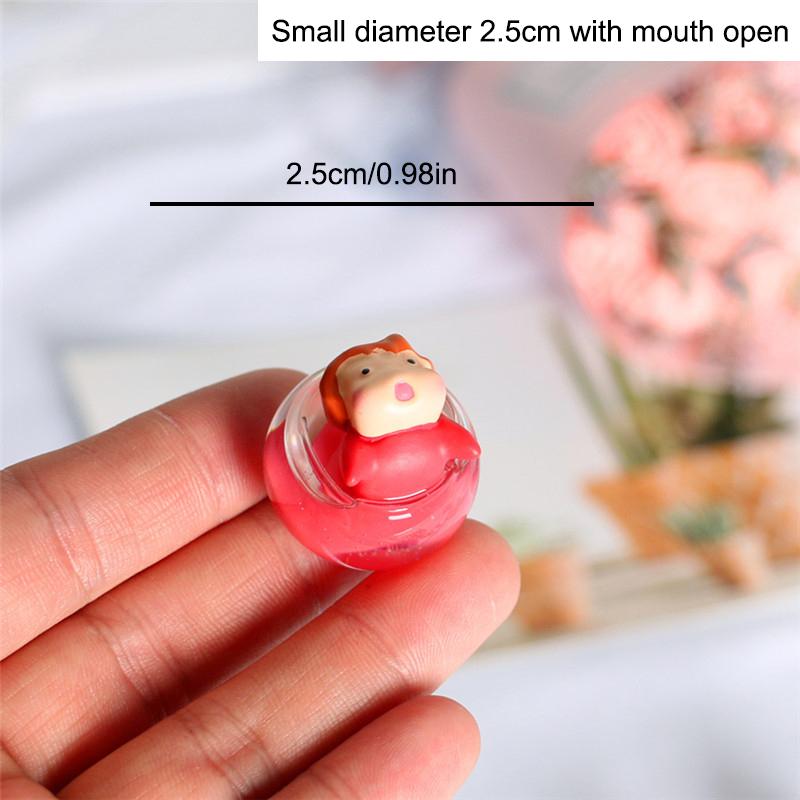 Anime gullfisk prinsesse Ponyo mikro landskapspynt mini lysende gullfisk ji glass diy skrivebordsmodell dukkehusdekor leker