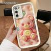 Phone Case: 2D Flat Design Suitable for Samsung Galaxy A34 A35 M05 M06 S20 S22 S21 FE Plus 5G Protective Case, Pink Soft Rubber Bear, Perfect Christma
