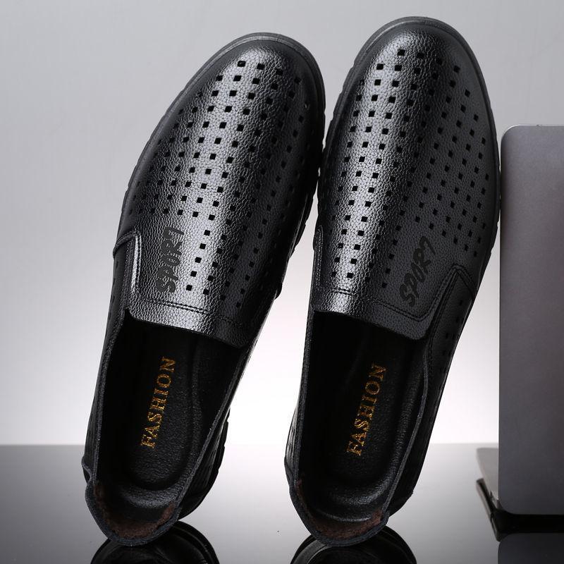 Men's shoes leather sandals summer non-slip shoes