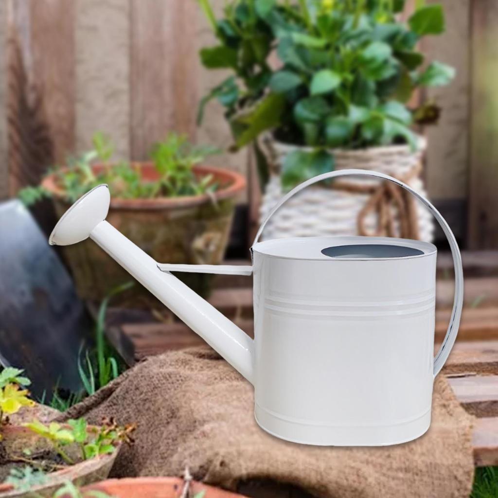 Annaffiatoio da 5 L con Beccuccio Lungo Brocca da Giardino Ovale Portatile Anti-perdita Strumento da Giardinaggio per ers