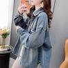 Plus Size Women's Denim Jacket: Spring/Autumn Korean Style, Loose & Versatile