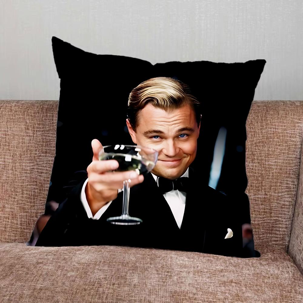 SCHAUSPIELER L-Leonardo D-DiCaprio Kissenbezug Für Zuhause Schlafzimmer Auto Büro Dekoration Wohnzimmer Sofakissenbezug Geeignet
