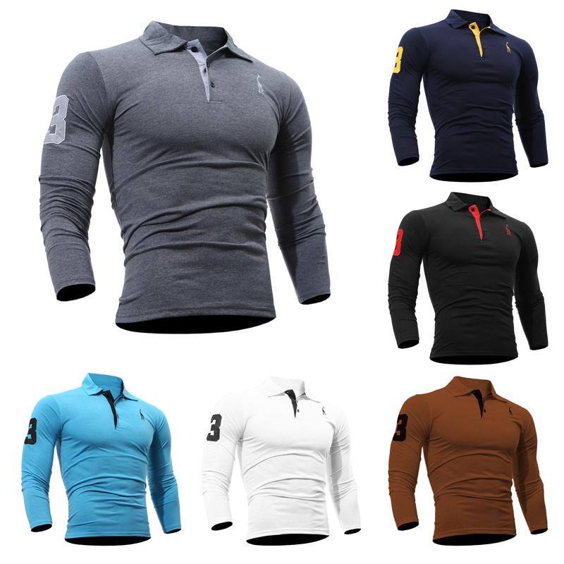 Premium Quality Men's Stylish Slim Fit Long Sleeve Basic Muscle Tee Shirts For Daily Wear