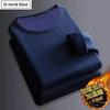 Herren Plüsch Thermisches Langarm T-Shirt Unterhemd Rundhals Shirt Mode Plus Samtgefüttertes T-Shirt