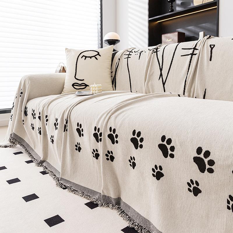 Nordic Simple High-Grade Four Seasons Universal Sofa Cover Chenille Anti-Scratching Sofa Towel Sofa Cover Sofa Cover