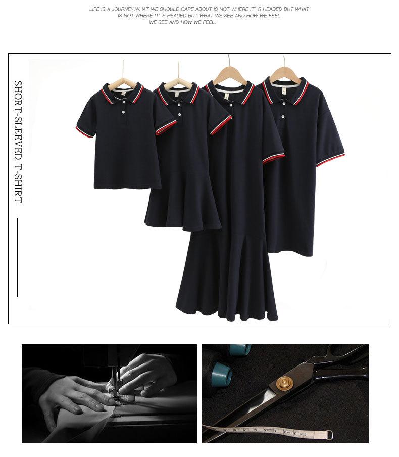 Exquisite Girls' Summer Cotton Polo Dress - Academy Style Princess Dress School Uniform