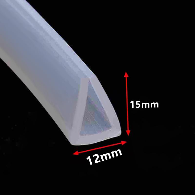 1 Meter U Channel Silicone Rubber Shower Door Glass Sealing Strip Edge Trim Glazing Weatherstrip Edge Guard