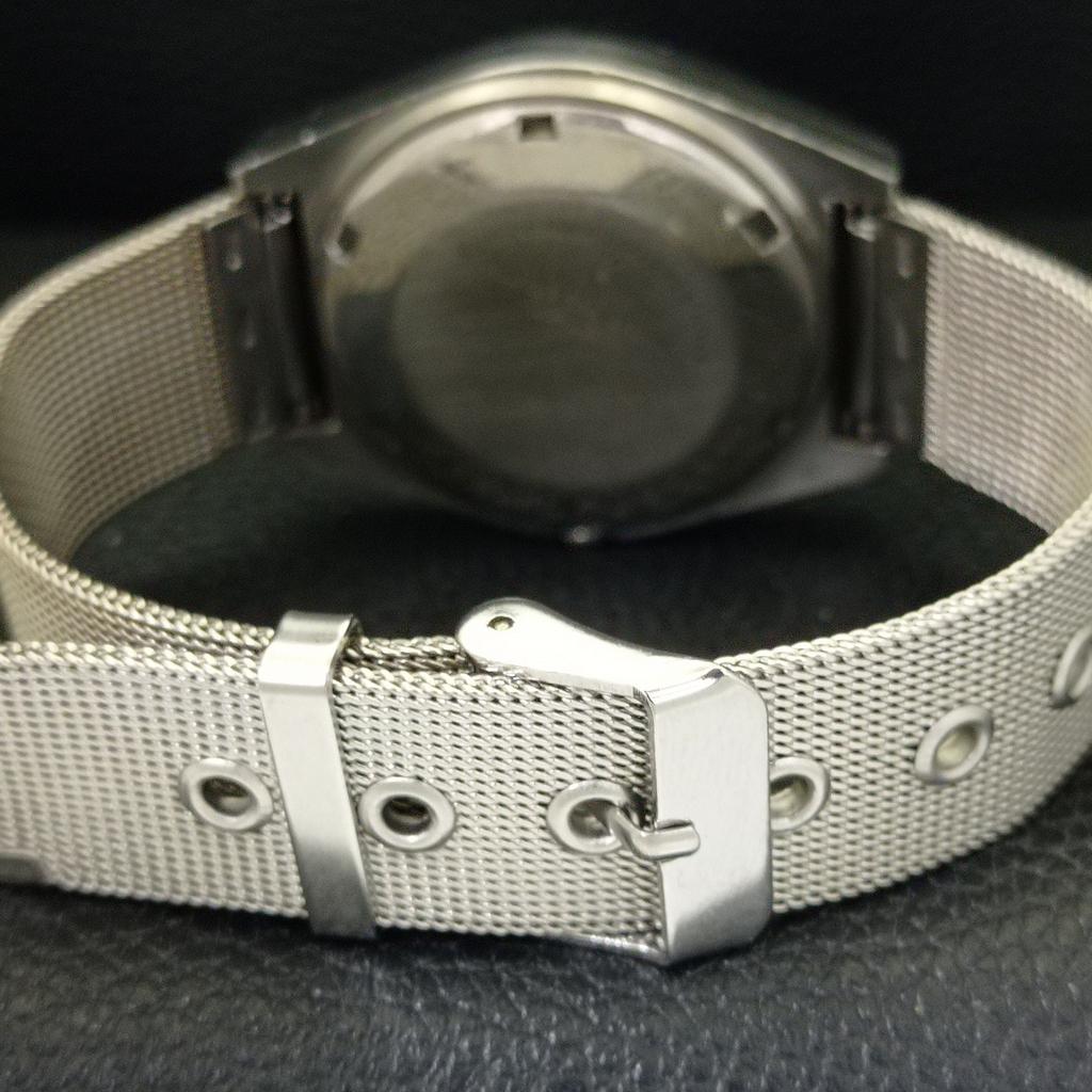 AUTOMATIC 6309A VINTAGE SEIKO 5 JAPAN MENS ARABIC BLACK DIAL WATCH A701624-5 R206c-a701624