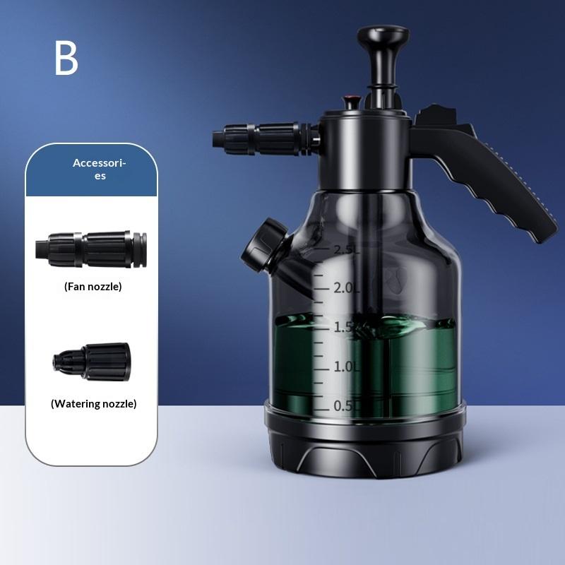 3L Hand Pump Foam Sprayer With 3 Types Of Nozzle Hand Pneumatic Foam Cannon Snow Foam Car Wash Spray Bottle Car Window Cleaning