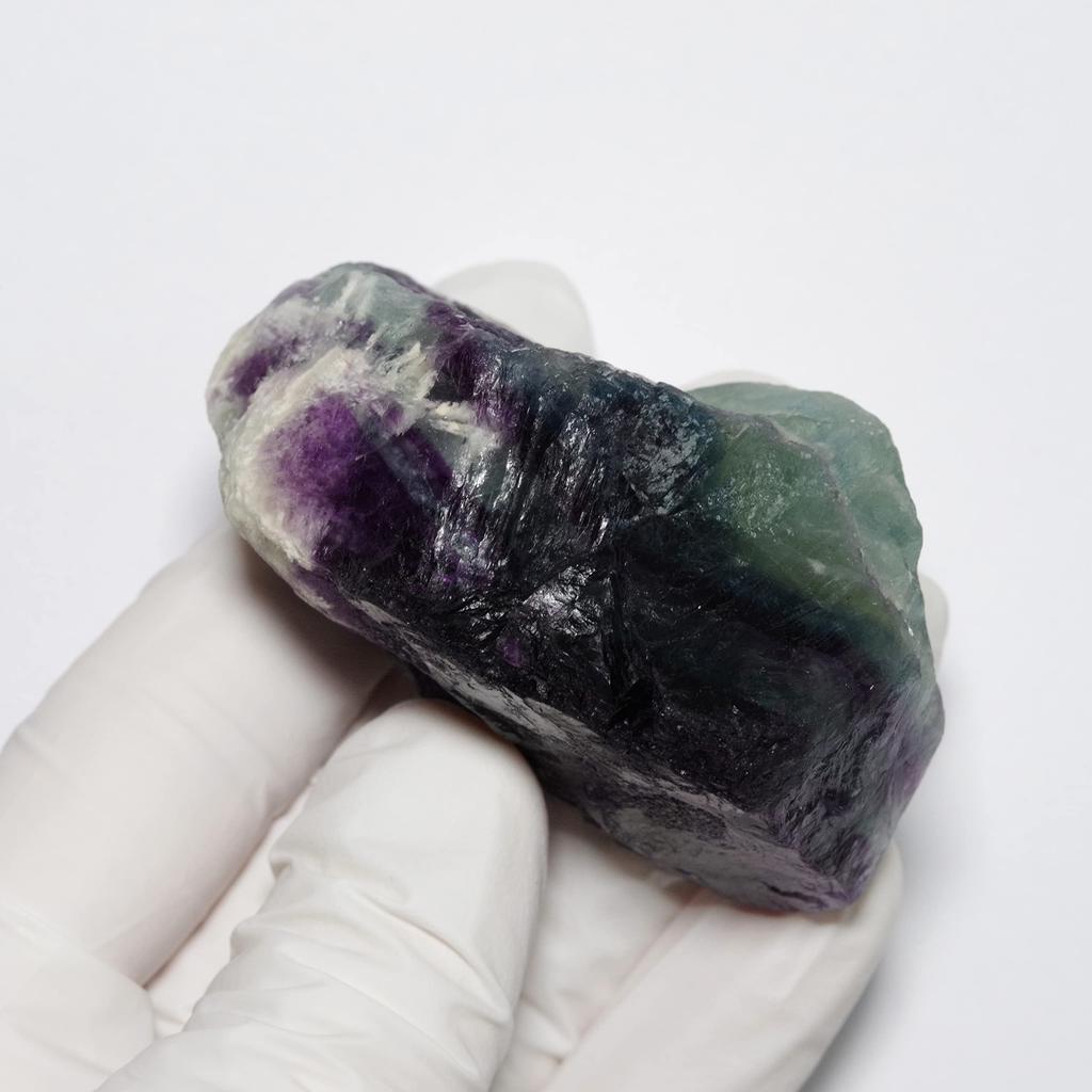 stone Natural mineral fluorite crystal rough 58x41x36mm [N2 Natural] / (11 "one-of-a-kind" stone approx. 129g, Origin China)