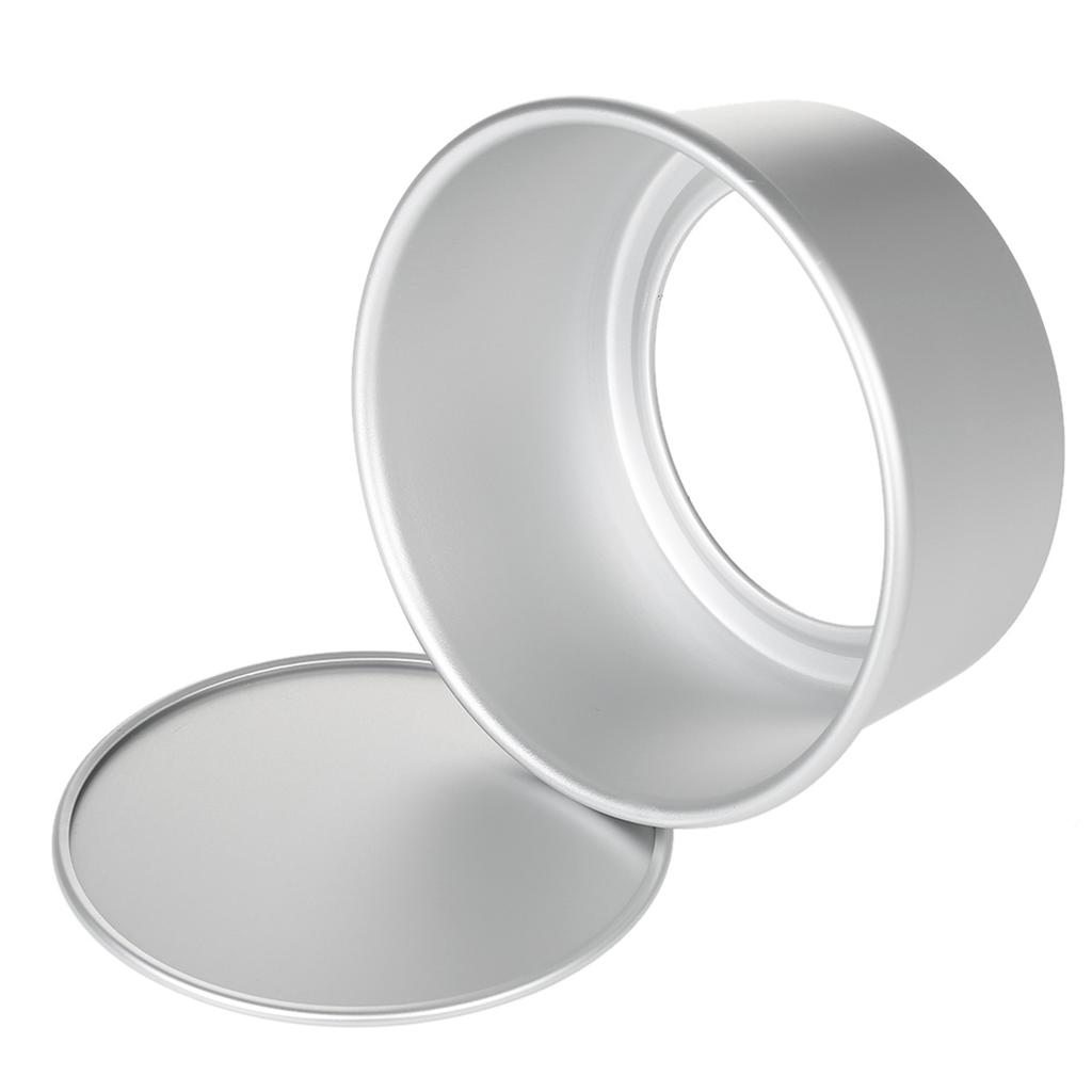 5pcs set Aluminum Alloy Round Cake Mould Chiffon Cake Baking Pan Pudding Cheesecake Mold Set with Removable Bottom