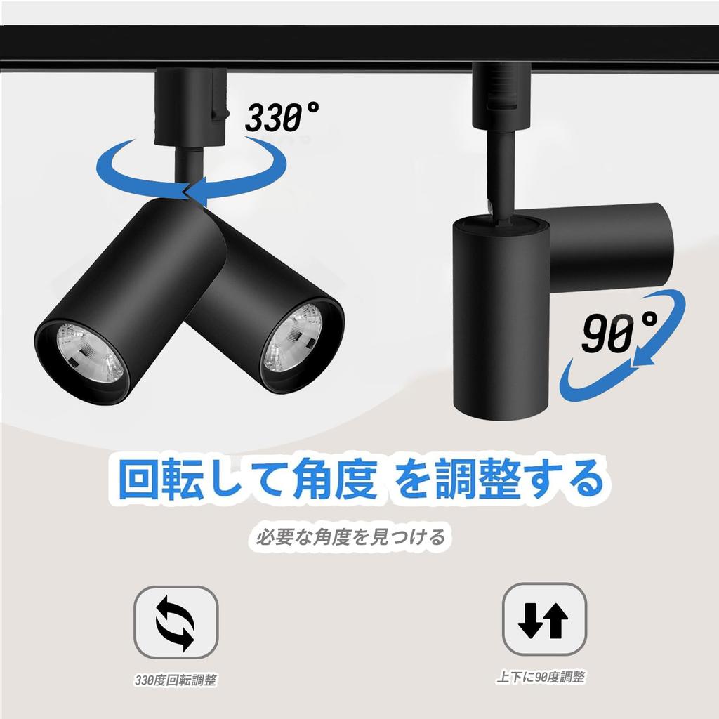 10W Dimmable Spotlight with Remote Control, High Output of 1180lm (100W Equivalent), Integrated LED Lighting, COB LED Spotlight for Lighting Rails,