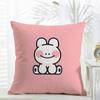 Cute IP Portrait Cushion Cover Comfort Daily Washable Linen Soft  for Sofa Bed Home Room Decor