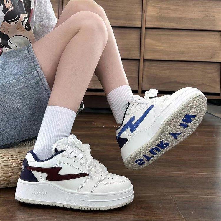 Dopamine bow big head board shoes, new platform bread shoes in spring