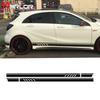 2 Pezzi/lotto Adesivi Laterali Basso Gonna per Auto Decalcomania Wrap in Vinile per Auto Per Mercedes Benz AMG Classe A C W177 W205 W203 W204 Accessori Auto