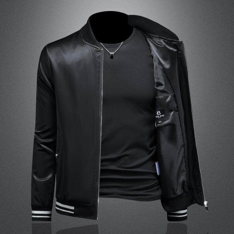 European And New Style Cardigan Mens Stand Collar Casual Loose Fit Fashion Slim Version Outerwear JK9239