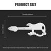 12 In 1 Multifunctional Keychain Creative Guitar Opener Portable Multitool Gadgets Wedding Gifts for Guests Screwdriver Necklace