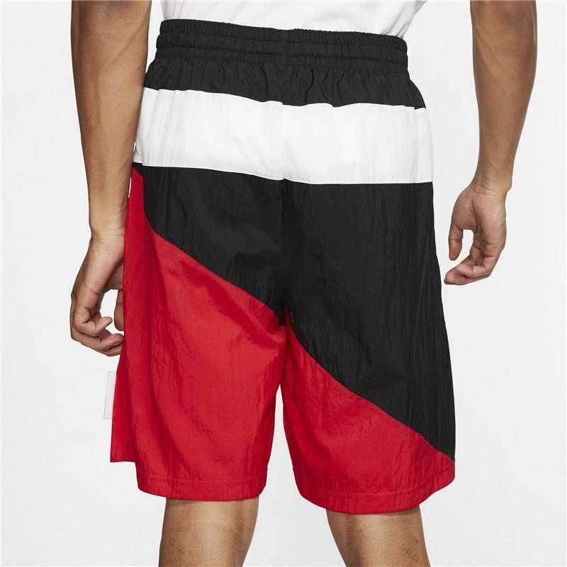 Nike Flight Color-Block Sports Shorts Men Bottoms Black White Red BV9413-658