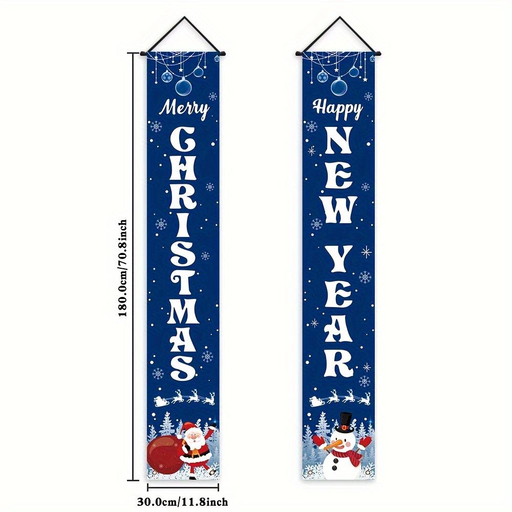 2pcs Christmas & New Year Door Couplet #6365