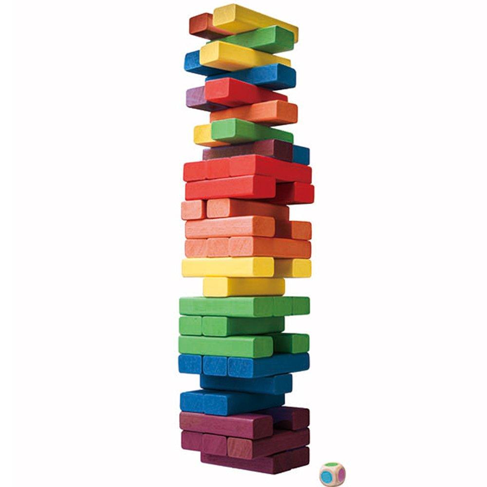 

Rainbow Unbalance Jenga Ages 6 and up Megahouse