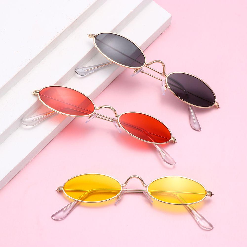 Summer Men and Women Small Frame Oval Sunglasses Sun Glasses Vintage Shades Eyeglasses