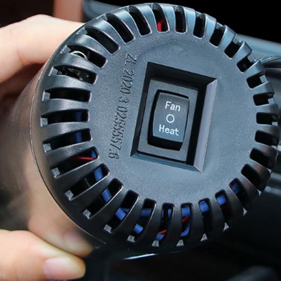 Portable Car Heater Cooling Fan 12V Plug-and-Play 2-in-1 Defroster And Space Heaters for Cooling Fan Windshield