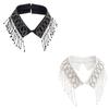 Elegant Beadwork Fringe Detachable Collar Fashion Accessory For Women And Girls Stylish Neckpiece Decorative Neckwear