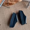 Sangpo Ethnic-Style Women's Winter Boots - Leather & Fur, Thick Sole, Height-Boosting, Velvety Warmth, Cotton Lining