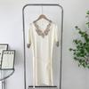 Pajamas Women's Summer 2024 New Sexy Embroidered Nightdress Thin Silk Short Sleeve Summer Home Wear