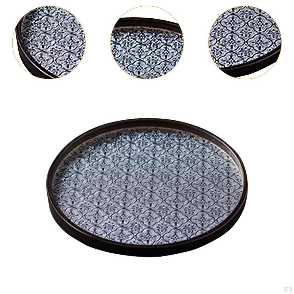 Begonienblume Glastablett Obst Snack Tee Dekorativ für Esszimmer