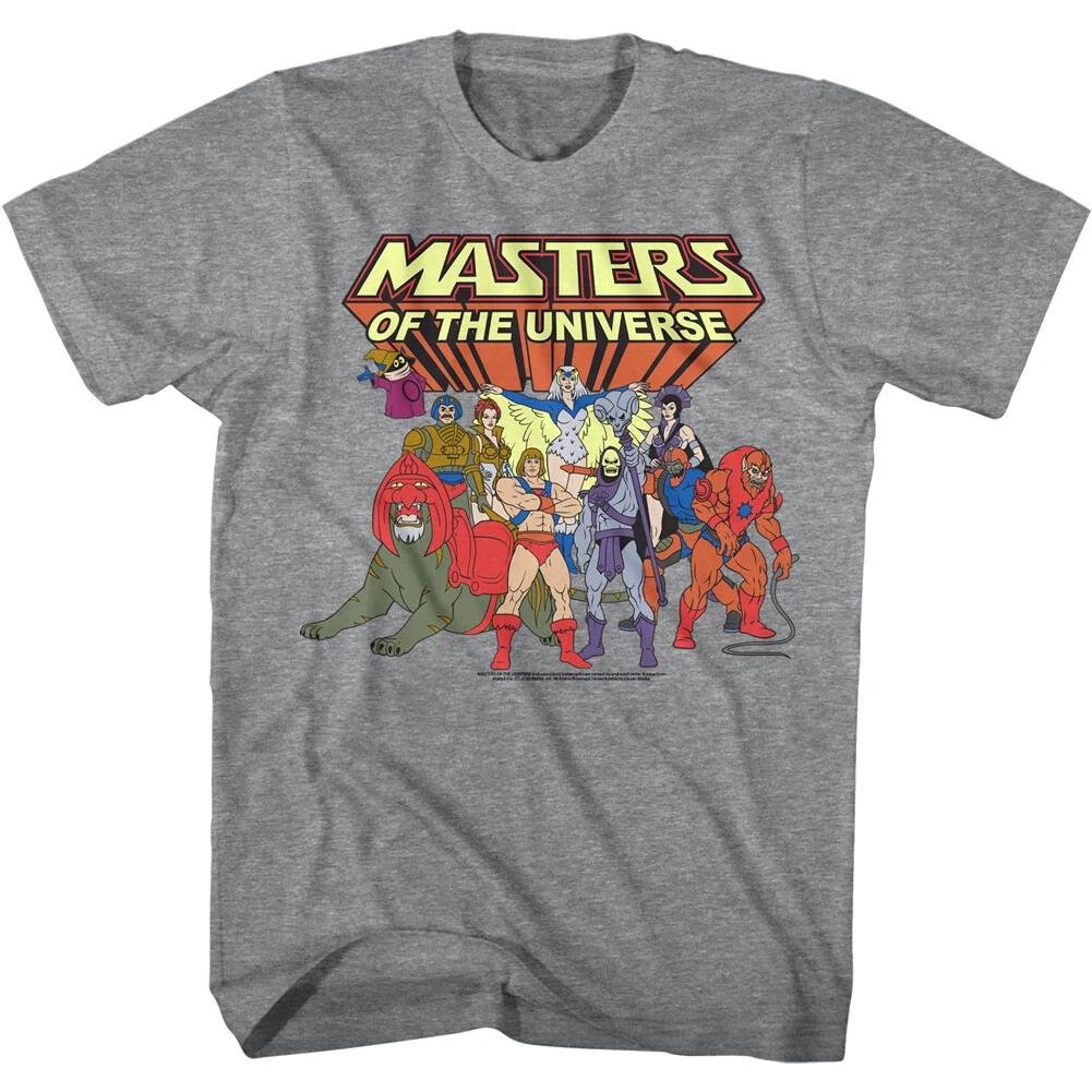 Masters of the Universe Cast Men s T Shirt He-Man Skeletor Beastman Orko MOTU 2XL