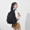 New Solid Color Middle School Student Schoolbag Simple Large-capacity Travel Backpack Women's Leisure Outdoor Travel Backpack