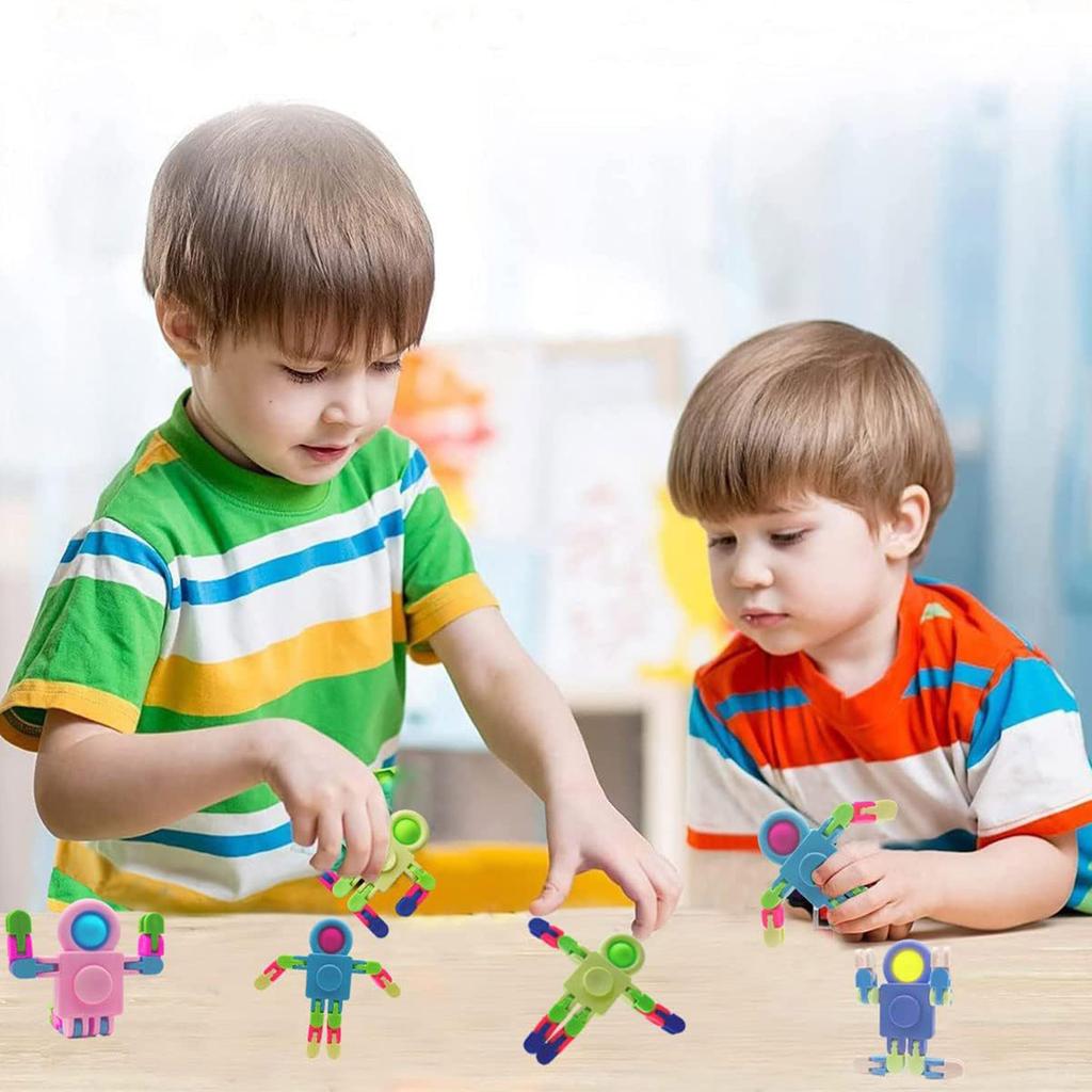 Fidgets Toy Transform WackyTrack Spinner Interactive Stress Relief Toy Finger Gyro for Autistic Children Birthday Gift