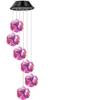 Solar Powered Wind Chime Lights Colorful Ambient Hanging Lights Whirlwind Balls Wind Chimes Courtyard Gardens Party Decorations