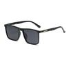 Men's Sunglasses Rectangular Frame Trendy Fashion Black Polarized Sunglasses for Men Women