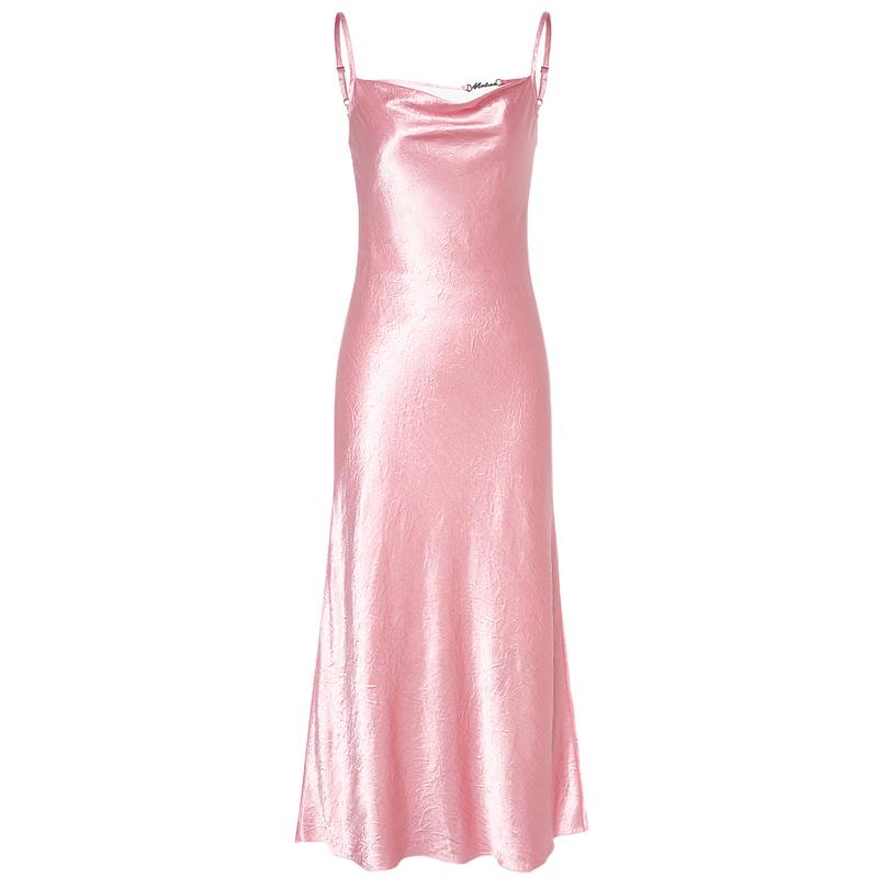 

MO&Co. Glossy Acetate Cowl Neck Fishtail Slip Dress XS 155