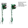 Durable Weather Resistant Sculptures Venus Flytrap Garden Stake, Metal Carnivorous Plant Yard Decor, Weird Gothic Seasonal Outdoor Art Decor for Patio