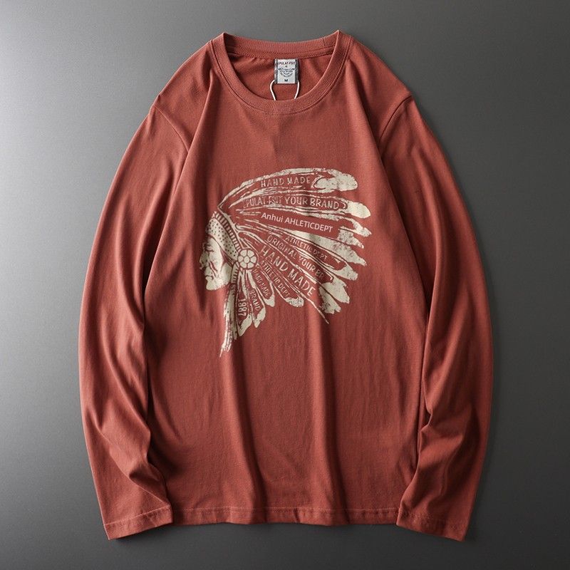 Retro Fashion Brand Export Long Sleeve T-shirt