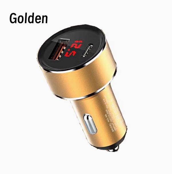 Intelligent Digital PD Car Charger 3.1A Single USB+PD Fast Charging Car Charger 18W Fast Charging Car Cigarette Lighter