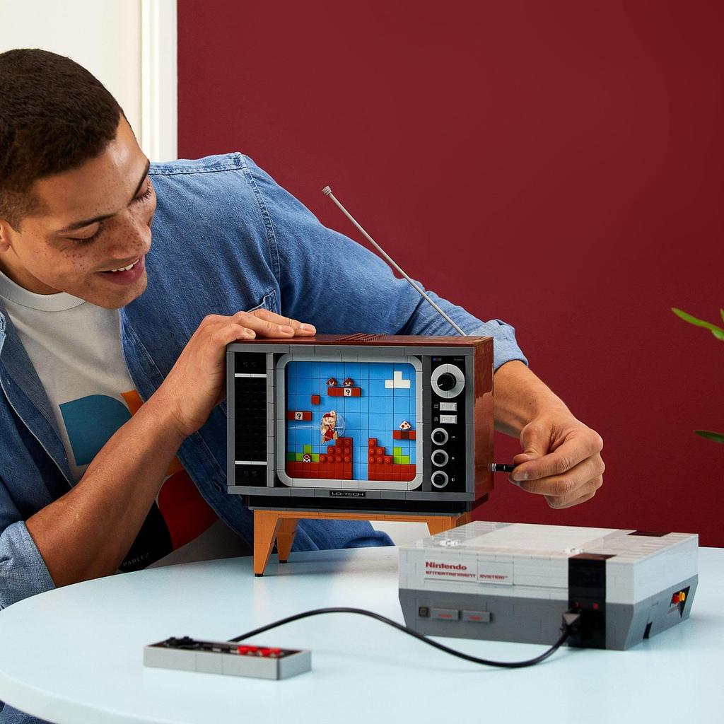 LEGO Super Mario Nintendo Entertainment System Spielzeug Geschenk Geburtstagsblock Weihnachten Männer Frauen Mario Waren Spiel 71374 LEGO(R)